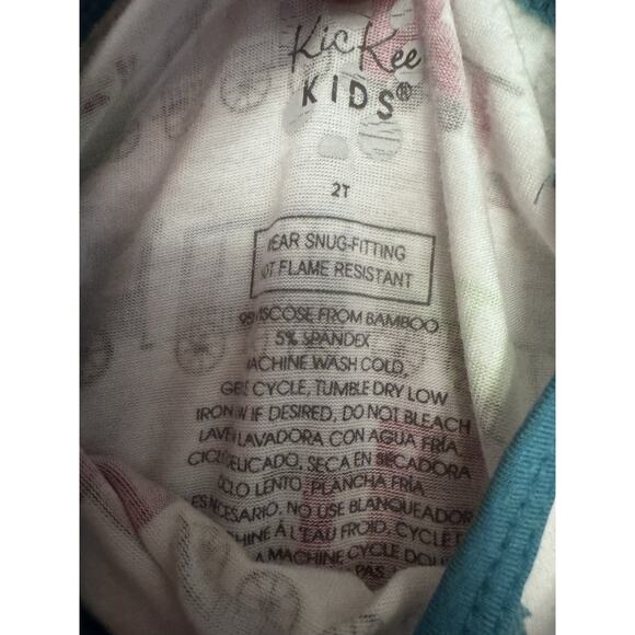 Kickee Pants Bamboo 2 Piece Christmas Train Pjs Sz 2T - Picture 4 of 7